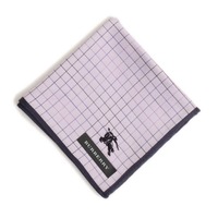 【新品】 ハンカチ ブロックチェック  バーバリー 71618 BURBERRY パープル メンズ