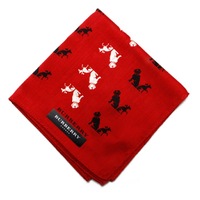 【新品】 ハンカチ 犬  バーバリーロンドン 65768 BURBERRY LONDON レッド レディース