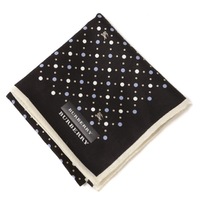 【新品】 ハンカチ　ドット  バーバリーロンドン 69315 BURBERRY LONDON ブラック レディース