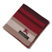 【新品】 ハンカチ　ボーダー  バーバリーロンドン 68916 BURBERRY LONDON ピンク レディース