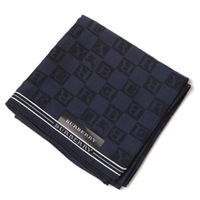 【新品】 ハンカチ　ロゴ  バーバリーロンドン 68932 BURBERRY LONDON ネイビー レディース