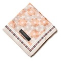 【新品】 ハンカチ　花柄  バーバリーロンドン 68802 BURBERRY LONDON オレンジ レディース
