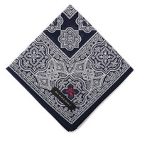 【新品】 ハンカチ　柄物 56cm×57cm  バーバリー 51429 BURBERRY ネイビー系 メンズ