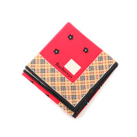【新品】 ハンカチ（柄物）  バーバリーロンドン 51662 BURBERRY LONDON レッド系 メンズ