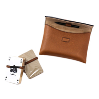 【新品】 バーバリーエスタブリッシュド BURBERRY ESTABLISHED 1856 トランプ2点セット ケース付 y-000221 キャメル系 メンズ