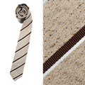 【新品】 バーバリーブラックレーベル レジメンタルストライプ柄 ネクタイ 32280 ブラウン系 