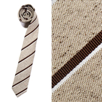 【新品】 バーバリーブラックレーベル レジメンタルストライプ柄 ネクタイ 32280 ブラウン系 