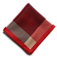 【新品】 ブルーレーベル クレストブリッジ　ハンカチ 中 68786 CRESTBRIDGE レッド レディース