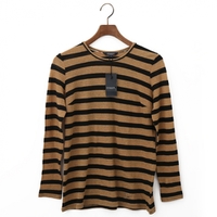 【新品】 ボーダーカットソー 4 バーバリーロンドン 48415 BURBERRY LONDON ブラック系×ベージュ系 レディース