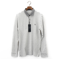 【新品】 ボーダーポロ L バーバリーロンドン 48408 BURBERRY LONDON グレー系 メンズ