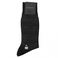 【新品】 靴下 25〜26 バーバリー 56798 BURBERRY グレー系 メンズ