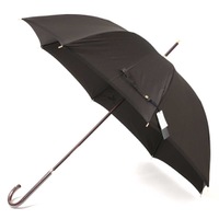 【新品】 傘 ホースマーク刺繍 木ハンドル ゴールドディテール 総柄 60サイズ 全長92cm 親骨60cm バーバリー 71859 BURBERRY ブラック メンズ