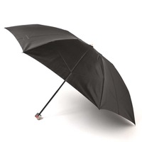 【新品】 折り畳み傘 インナーストライプ シンプル 55サイズ 親骨55cm 折りたたみ時25cm バーバリー 71866 BURBERRY ブラック メンズ