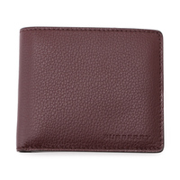 【新品】 二つ折り長財布 9.7×11×1.5cm バーバリー y-000591 BURBERRY ブラウン系 メンズ