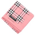 【新品】 薄手 ハンカチ チェック  バーバリー 72010 BURBERRY ピンク レディース