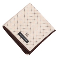 【新品】 薄手 ハンカチ チェック  バーバリー 72252 BURBERRY ベージュ メンズ