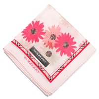 【新品】 薄手 ハンカチ 花柄  バーバリー 71780 BURBERRY ピンク レディース