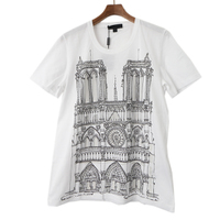 【新品】 半袖プリントカットソー M バーバリープローサム 49769 BURBERRY PRORSUM ホワイト系 メンズ