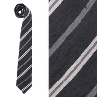 【新品】ストライプネクタイ バーバリーロンドン 長さ145×剣先7cm 44424 ブラック系 メンズ