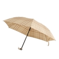 【新品】バーバリー　折りたたみチェックカサ　35210　ベージュ　急な雨に備えよう