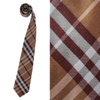 【新品】バーバリーロンドン チェックネクタイ 41409 ブラウン系 メンズ プレゼント いろんなシーンに活躍
