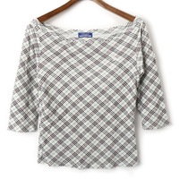 カットソー（チェック） 38 バーバリーブルーレーベル 57387 BURBERRY BLUE LABEL グリーン系 レディース