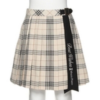 サッシュロゴプリーツスカート