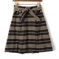 スカート（ボーダー） 36 バーバリーブルーレーベル 56917 BURBERRY BLUE LABEL ダークブラウン系 レディース