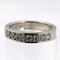 ストーン入りシルバーリング 18175 バーバリー シルバー系 メンズ レディース 指輪