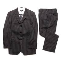 ストライプ柄スーツセットアップ 36R バーバリーブラックレーベル 66366 BURBERRY BLACK LABEL ブラック メンズ
