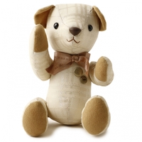 チェックボタン付テディベア　クマぬいぐるみ  バーバリーロンドン 62428 BURBERRY LONDON ベージュ系 ガールズ