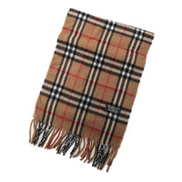 チェックマフラー 148×29cm バーバリーズ 43672 Burberrys ベージュ系 メンズ