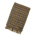 チェックマフラー バーバリーズ ウール100％ カーキ系 41741 王道のノヴァチェック