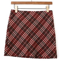 チェック柄スカート 38 バーバリーブルーレーベル 63247 BURBERRY BLUE LABEL ブラウン系 レディース