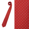 ドットストライプネクタイ 142cm×7.3cm バーバリーブラックレーベル 50027 BURBERRY BLACK LABEL レッド系 メンズ