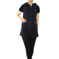 ノースリーブパーカー 26816　バーバリーロンドン　ネイビー系　レディース　カジュアルに