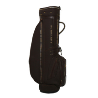 バーバリー ゴルフバッグ ブラウン系 メンズ 33753　英国チェックとロゴがアクセント