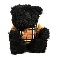 バーバリー テディベア 27404 ブラック系 長い毛足が可愛らしい