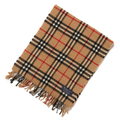 バーバリーズ 40428 マフラー キャメル系 メンズ レディース ユニセックス コーディネートしやすいベージュのチェック