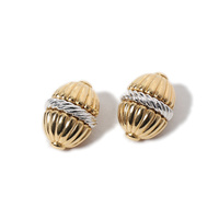 バーバリーズ イヤリング 40589 ゴールド×シルバー系 レディース アンティーク風イヤリング