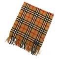 バーバリーズ チェックマフラー 31671 茶系 老若男女に人気の英国チェック柄マフラー