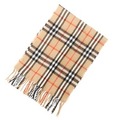 バーバリーズ 英国チェックマフラー 29606 グリーンベージュ系 定番カラーの英国チェック柄マフラー