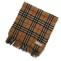 バーバリーズ 英国チェックマフラー 31435 ベージュ系 メンズ レディース