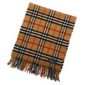 バーバリーズ　チェックマフラー　28604　茶　定番中の定番☆
