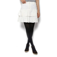 バーバリーブルーレーベル スカート 38489 ホワイト系 レディース フェニミンで清楚なフレアミニ
