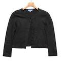 ビジューボタンカシミヤアンゴラ混カーディガン 38 バーバリーブルーレーベル 66236 BURBERRY BLUE LABEL ブラック レディース