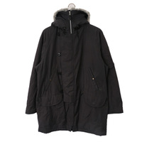 フード付きコート M バーバリーブラックレーベル 45410 BURBERRY BLACK LABEL ブラック系 メンズ