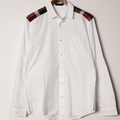ブラックレーベルクレストブリッジ ショルダーチェックロングスリーブシャツ L br01001110 BLACK LABEL CRESTBRIDGE ホワイト メンズ