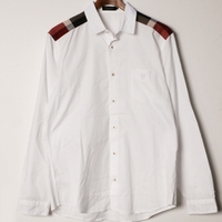 ブラックレーベルクレストブリッジ ショルダーチェックロングスリーブシャツ L br01001110 BLACK LABEL CRESTBRIDGE ホワイト メンズ