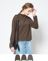 ボトルネックボーダープルオーバー【メール便可／50】